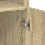 vidaXL Armoire de rangement chêne sonoma 80x42 5x225 cm