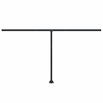 vidaXL Jeu de poteaux d'auvent anthracite 450x245 cm fer