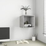 vidaXL Armoire murale Gris béton 37x37x37 cm Bois d’ingénierie
