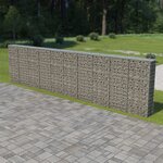 vidaXL Mur à gabion avec couvercles Acier galvanisé 600 x 30 x 150 cm