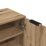 vidaXL Armoire à chaussures chêne artisanal bois d'ingénierie