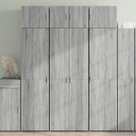 vidaXL Armoire de rangement sonoma gris 70x42 5x225 cm
