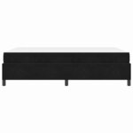 vidaXL Cadre de lit avec matelas Noir 140 x 200 cm tissu