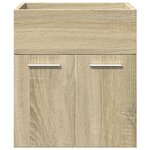 vidaXL Ensemble de meubles de salle de bain 4 Pièces chêne sonoma
