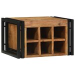 vidaXL Étagère à vin 46 x 35 x 27.5 cm Bois d'acacia massif