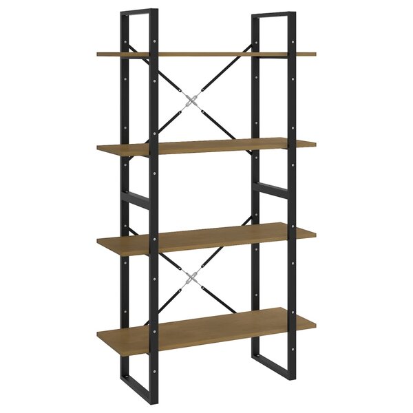 vidaXL Bibliothèque à 4 niveaux 80x30x140 cm bois de pin massif