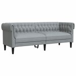 vidaXL Ensemble de canapés 2 Pièces gris clair tissu