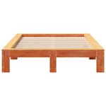 vidaXL Cadre de lit sans matelas cire marron 120x190cm bois pin massif