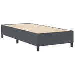 vidaXL Cadre de lit plateforme Gris foncé 80 x 200 cm