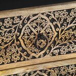 vidaXL Table de chevet 50x33x60 cm bois de manguier massif