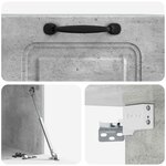 vidaXL Meuble TV mural Gris béton 59 5 x 41 x 30 cm Bois d'ingénierie