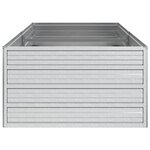 vidaXL Lit surélevé de jardin 160x80x45 cm Acier galvanisé Argenté