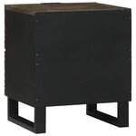 vidaXL Cabinet de chevet avec tiroir 2 Pièces Noyer 40 x 33 x 46 cm