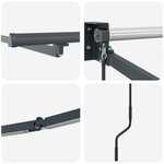 vidaXL Cadre de store rétractable électrique Anthracite 3 x 2 m
