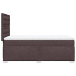 vidaXL Sommier à lattes de lit avec matelas Marron foncé 80x200 cm