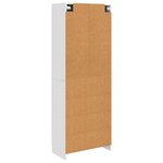 vidaXL Ensemble de Meubles 2 Pièces Blanc brillant Bois d'ingénierie