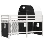vidaXL Lit mezzanine enfants avec tunnel sans matelas 90x190 cm