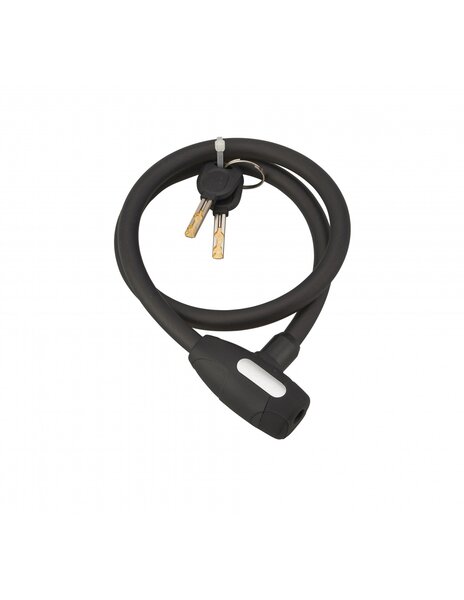 THIRARD - Antivol à clé Stunt  câble acier  vélo  12mmx0.8m  2 clés  noir