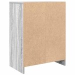 vidaXL Buffet sonoma gris 57x34x76 cm bois d'ingénierie