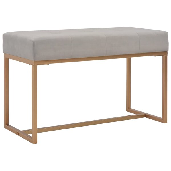 Banc banquette 80 cm gris velours 02_0010752