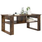 vidaXL Table basse Chêne fumé 96 x 54 x 44 cm Bois d'ingénierie