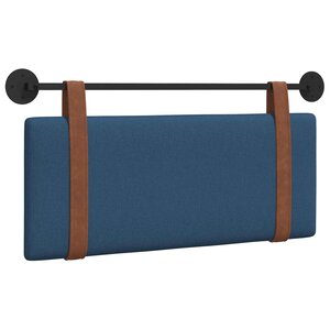 vidaXL Tête de lit suspendue Bleu PU antique