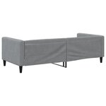 vidaXL Lit de repos sans matelas gris clair 90x200 cm tissu
