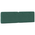vidaXL Coussin de tête de lit vert foncé 160 cm velours