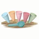 Simba Toys 3405-00BK - Moules à sable pour crème glacée avec cuillère