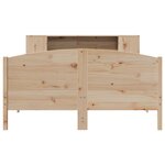 vidaXL Lit bibliothèque sans matelas 120x200 cm bois de pin massif