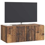 vidaXL Meuble TV mural Bois ancien 78 5 x 41 x 30 cm Bois d'ingénierie