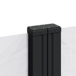 vidaXL Auvent latéral rétractable blanc 140x1200 cm