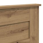 vidaXL Tête de lit Chêne artisanal 120 cm Bois d'ingénierie