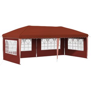 vidaXL Tente de fête pop-up 575 x 289 x 245 cm Terre cuite