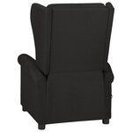 vidaXL Fauteuil inclinable Noir Tissu