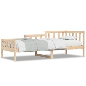 vidaXL Lit de jour sans matelas 80x200 cm bois de pin massif
