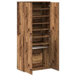 vidaXL Highboard Bois Vieilli 80x39x178 cm