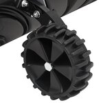 vidaXL Pelle à neige avec poignée extensible noir 66 cm lame en acier