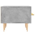 vidaXL Meuble TV gris béton 150x36x30 cm bois d'ingénierie