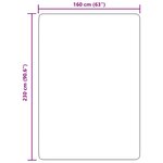 vidaXL Tapis Shaggy à poils longs NAVARRA rose poudré 160x230 cm