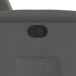vidaXL Fauteuil inclinable Gris foncé Tissu