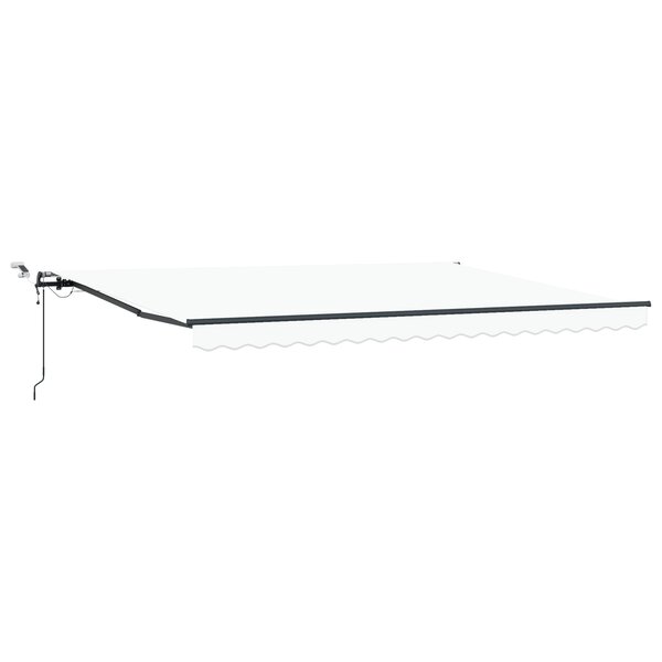 Store Rétractable Automatique avec LED Blanc 450x350 cm