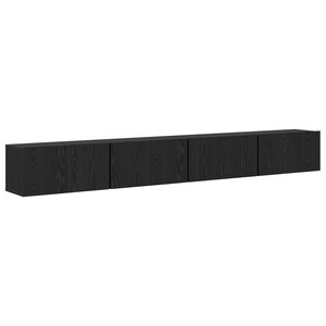 vidaXL Ensemble meuble TV 4 Pièces Chêne Noir Moyen 30 x 60 x 30.5 cm