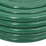 vidaXL Tuyau d'arrosage avec jeu de raccords vert 0 75" 30 m PVC