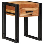 vidaXL Table d'appoint Marron 40 x 40 x 50 cm Bois d'acacia massif