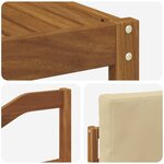 vidaXL Ensemble de canapés d'extérieur 6 Pièces Naturel et Beige