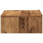 vidaXL Table de chevet vieux bois 60x35 cm bois d'ingénierie