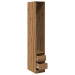vidaXL Garde-robe chêne artisanal 30x50x200 cm bois d'ingénierie