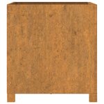vidaXL Jardinière avec pieds Rouillé 49x47x50 cm Acier corten