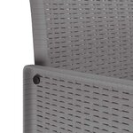 vidaXL Ensemble de salle à manger pour jardin 7 Pièces Gris clair
